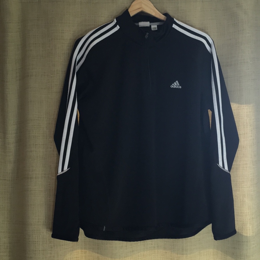 adidas long sleeve top zip climalite